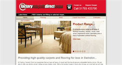 Desktop Screenshot of factorycarpetsdirect.com